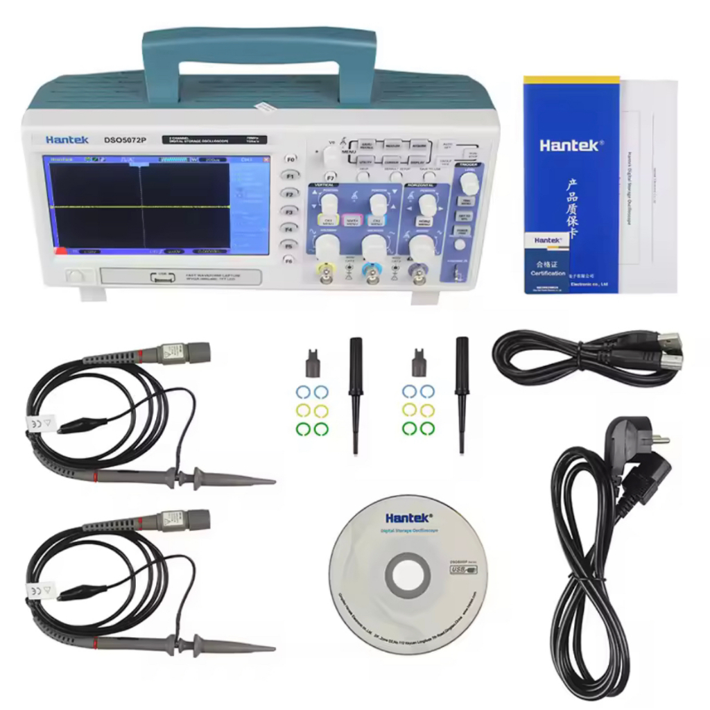Hantek DSO5202P DSO5102P DSO5072P Digital Storage Oscilloscope 2-Channel 70MHz-200MHz แบนด์วิดท์ 1GS