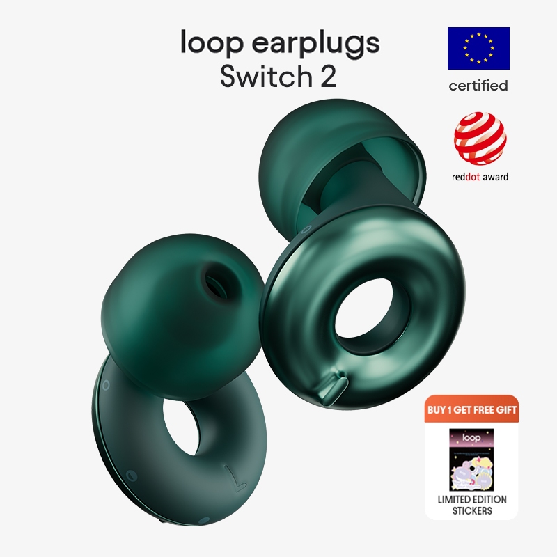 Loop Switch 2 Earplugs – ที่อุดหูลดเสียงรบกวนหลายโหมด | อุปกรณ์ป้องกันการได้ยินแบบพาสซีฟแบบปรับได้เพ