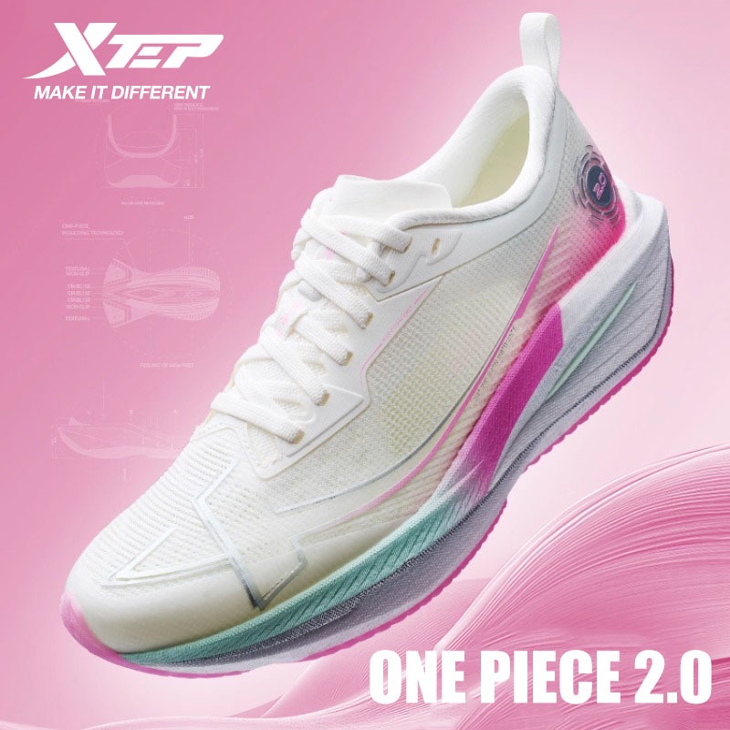 XTEP ONE PIECE 2.0 รองเท้าวิ่งผู้หญิง 3D การพิมพ์ Rebound ทนต่อการสึกหรอ Amortization 876318110074