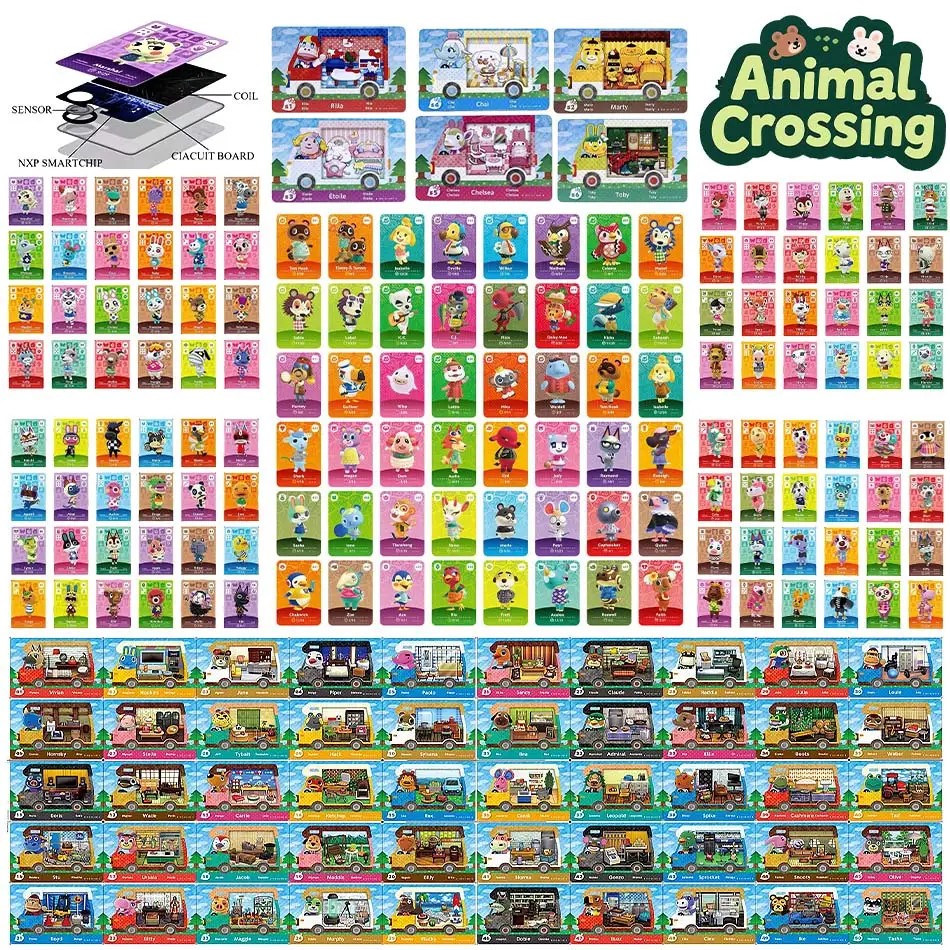 ใหม่คุณภาพสูงสัตว์ข้ามการ์ดเกมการ์ด NFC Animal Crossing New Horizons Amxxbo การ์ดของขวัญเด็ก