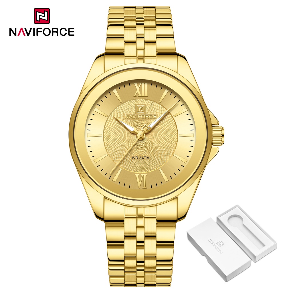 NAVIFORCE 5067 Business-Casual Minimalist Fashion Double-Buckle Ladies Watch