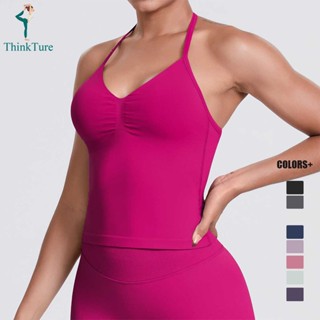 คิดture ไม่มีรอยต่อที่สวยงามกลับคอแขวนชุดชั้นในกีฬาสําหรับผู…