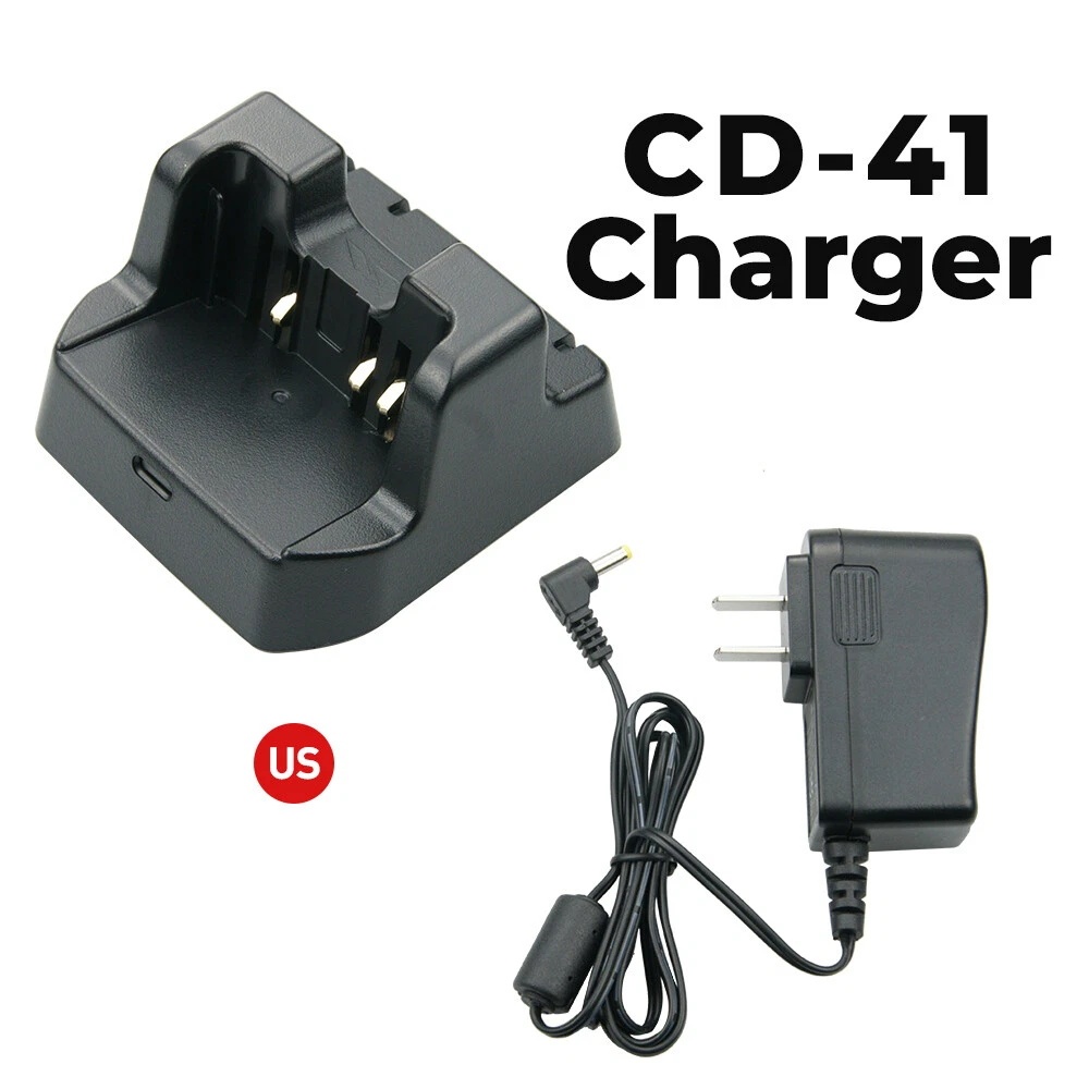 CD-41 Desktop Rapid Charger สําหรับ Yaesu Verterx VX-8R VX-110 FT-2D FT-60R FT-3DR