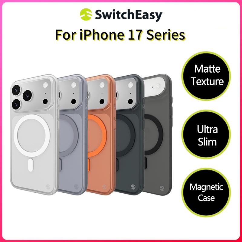 เคส SwitchEasy 0.35 Ultra Slim 2025 สำหรับ iPhone 17 Pro Max/17 Pro/17 Air/17 Cover เคสแบบนุ่มเคลือบด้านน้ำหนักเบา ป้องกันรอยขีดข่วน ปก PP เคสแบบแม่เหล็ก