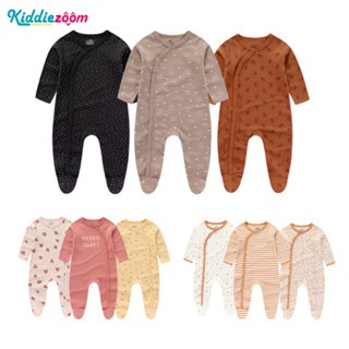 ชุดแจ๊กเก็ตแขนยาวสำหรับทารก 3 ชิ้นセット ทำจากผ้าฝ้าย สวมใส่ง่ายและสบาย (0-12M)