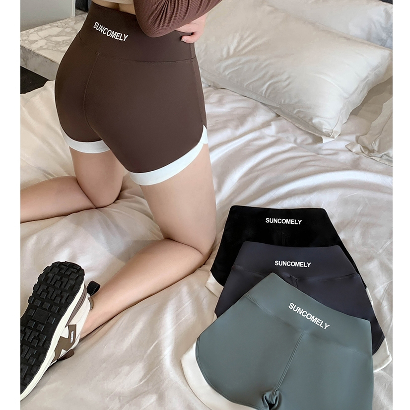Bra Queen กางเกงโยคะเอวสูง เหมาะสำหรับ เล่นกีฬา แฟชั่นฤดูร้อน ผ้าเย็น นิ่ม ยืดหยุ่นได้ดีสุดๆ ราคา ถูกที่สุด ดีลบีเคเค
