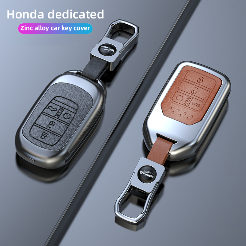 สังกะสีอัลลอยด์กุญแจรถเหมาะสําหรับ Honda Accord 23 crv 11th generation civic กระเป๋า xrv Binzhi crown แผนที่ประเภท Glingpai กรณีรถอุปกรณ์เสริม