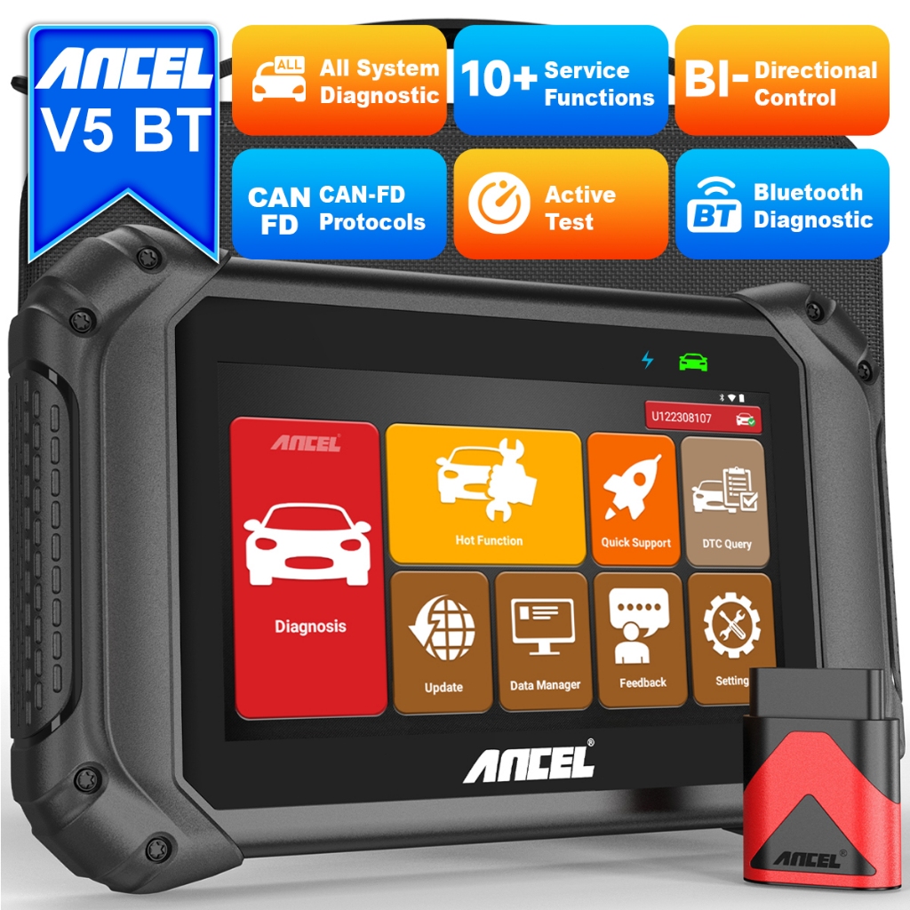 Ancel HD3200 PRO 12V/24V OBD2 เครื่องสแกนเนอร์ เครื่องมือวินิจฉัยรถบรรทุก เครื่องอ่านโค้ด สำหรับรถบรรทุกดีเซล