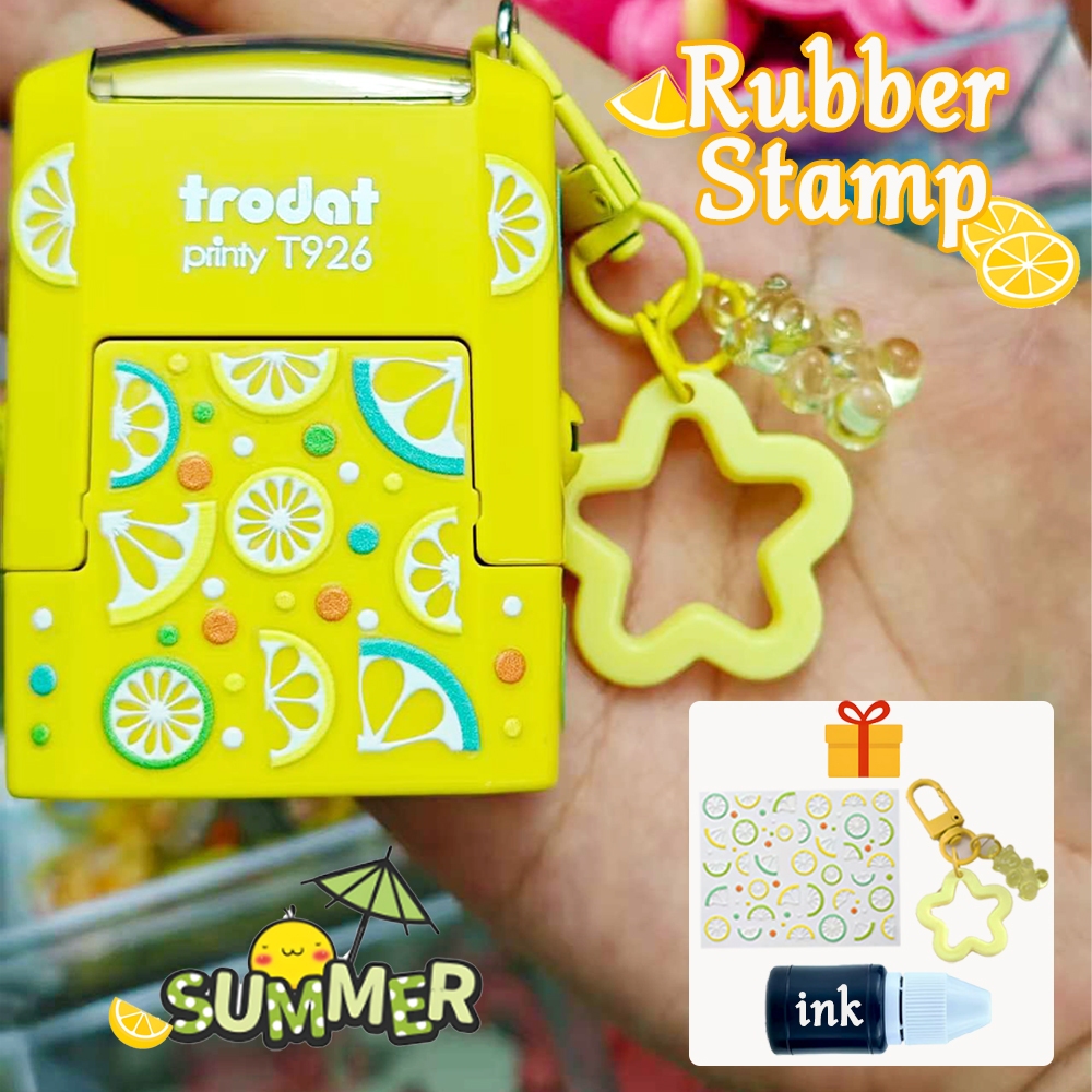 โทรดัท พิมพ์ ที926 ตรายาง อัตโนมัติ ตัวเอง หมึก แสตมป์ลายเซ็น/โลโก้ที่กําหนดเองแสตมป์สําหรับพยาบาลหมอสํานักงานบริษัททั้งหมดพร้อมฟรีพวงกุญแจและสติกเกอร์และหมึก10มล