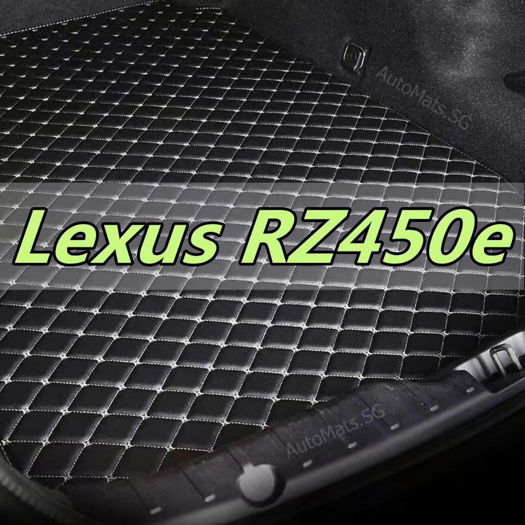 [ Lexus RZ450e] เฉพาะ! (สินค้าพร้อมส่ง) แผ่นพื้นรถด้านหลัง, แผ่นยืนตอนหลังรถ- หนัง ทนทานสัมผัส & น้ำ