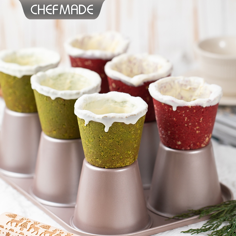 CHEFMADE ถาดอบมัฟฟิน 6 ช่อง ไม่เหนียวติด WK9845