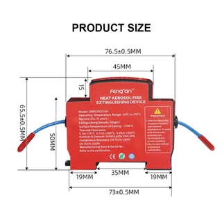 1pcs 10 กรัม 20 กรัม 30 กรัมสติกเกอร์ดับเพลิงอัตโนมัติแบบละอองร้อนเหมาะสําหรับตู้จําหน่ายและกล่องกระจายขนาดเล็กและสะดวก
