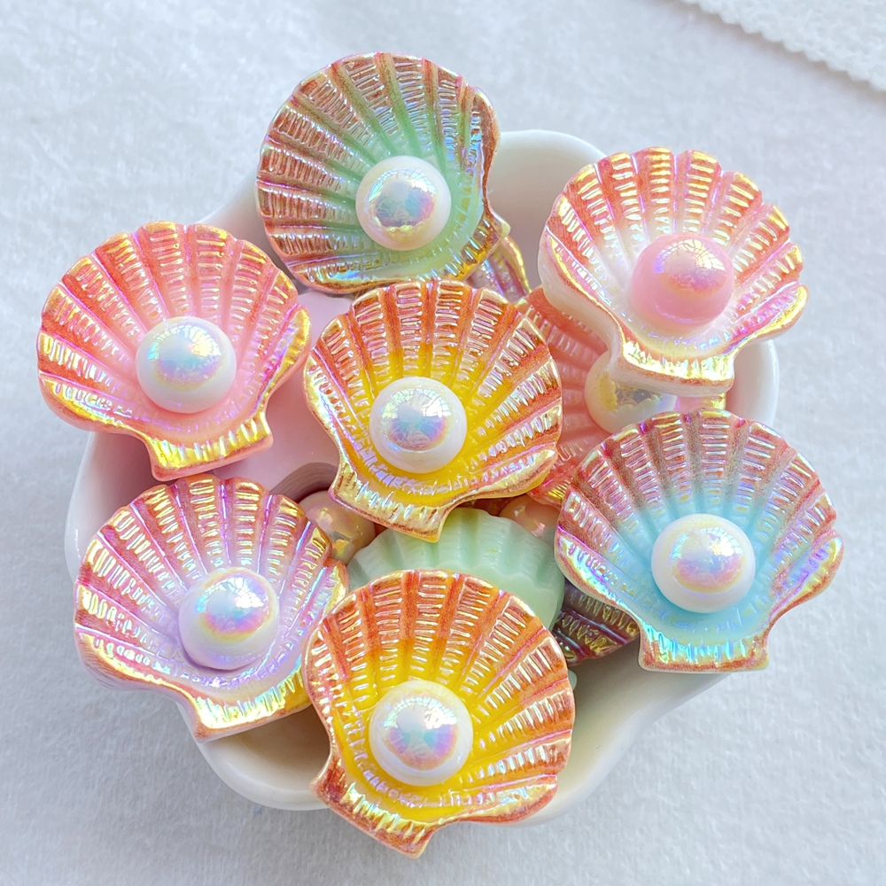 อุปกรณ์งานฝีมือเปลือกหอยมุก 3 มิติการ์ตูนน่ารัก 10 ชิ้น - รูปที่ 4