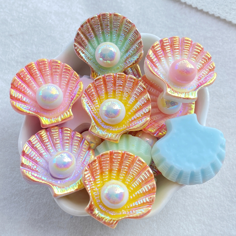 อุปกรณ์งานฝีมือเปลือกหอยมุก 3 มิติการ์ตูนน่ารัก 10 ชิ้น - รูปที่ 2