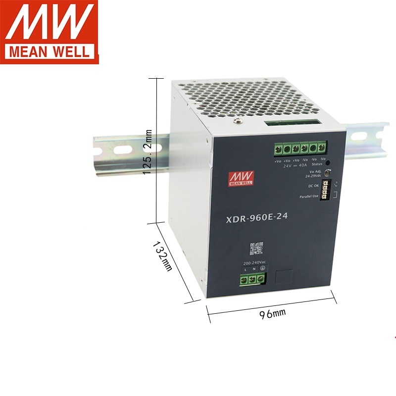 MEAN WELL XDR-960E/960 24/36/48V ประสิทธิภาพสูงและ ultra-thin รางติดตั้ง switching power supply XDR-