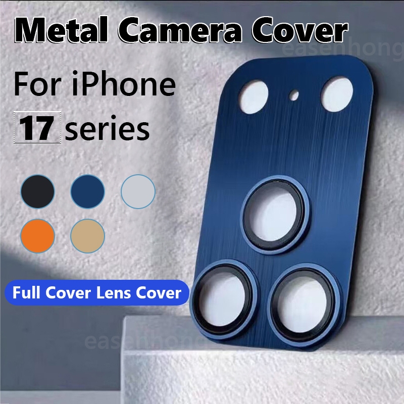 โลหะป้องกันกล้องสําหรับiPhone 17 Pro Max 17Pro 17 17Airเลนส์แหวนสําหรับiPhone 17Promaxกลับเลนส์ฝาครอบกระจก