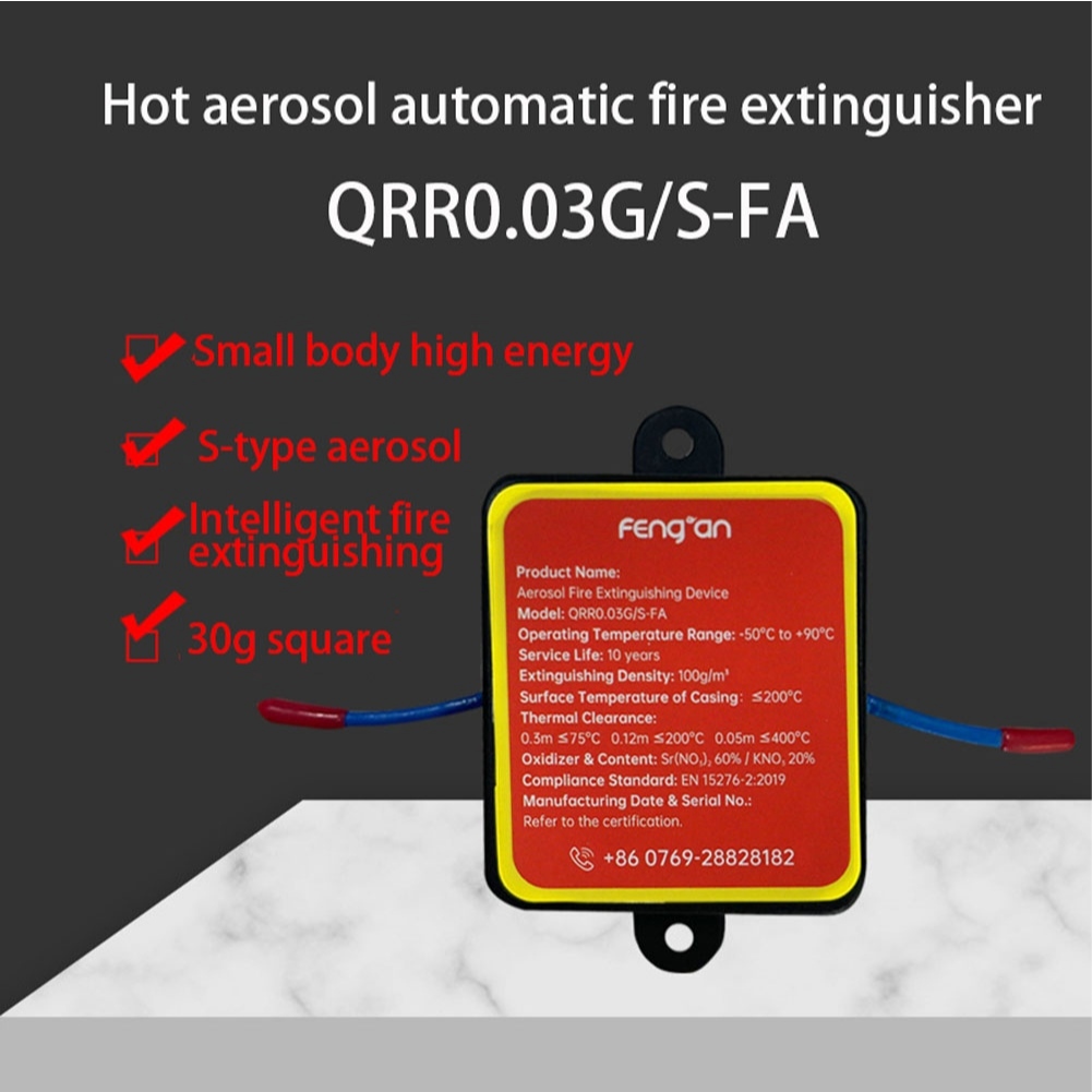 Mini fire extinguisher Plastic shell square 30g
