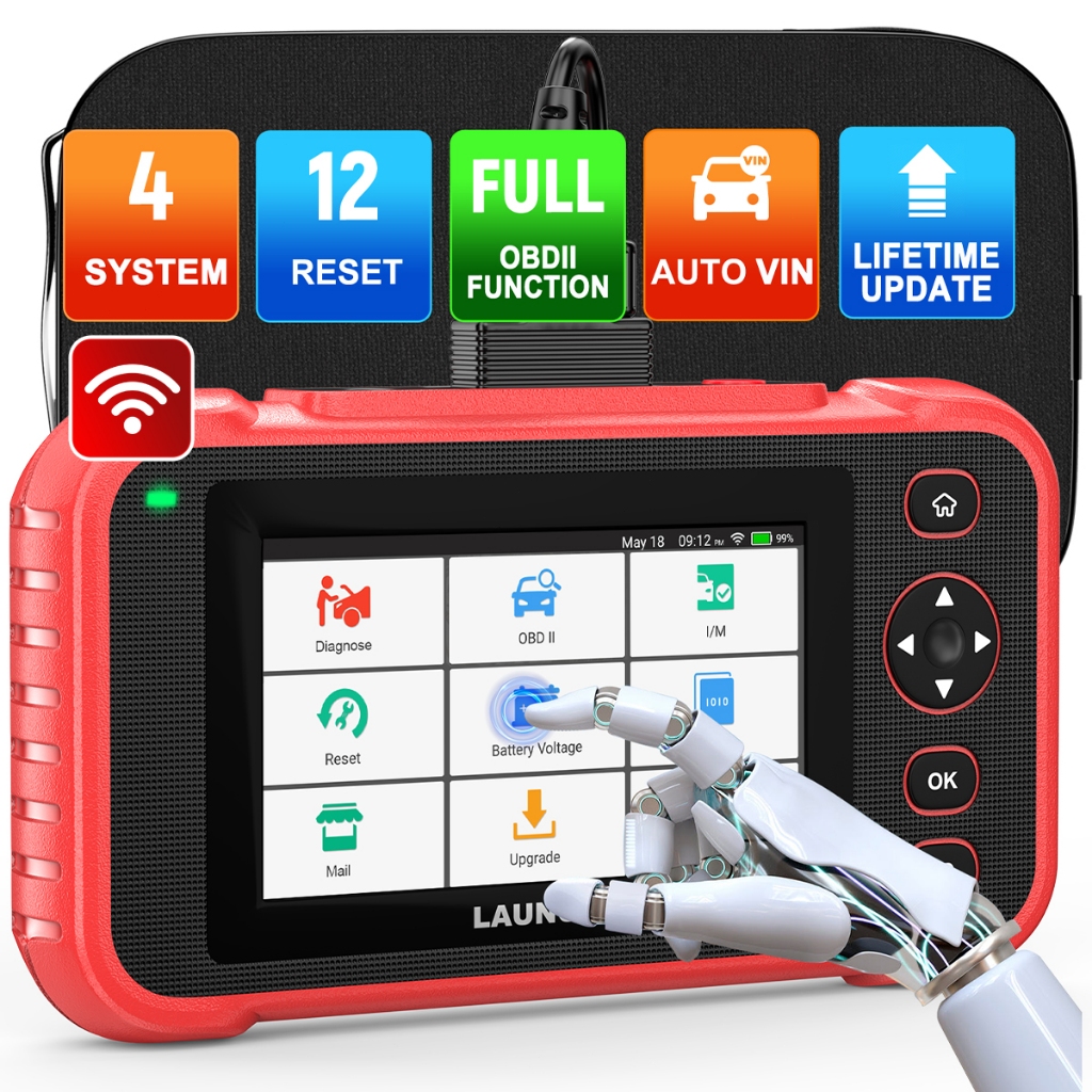 LAUNCH CRP129i V2.0 เครื่องสแกนเนอร์ เครื่องอ่านโค้ด วินิจฉัย 4 ระบบ รีเซ็ต 12 ฟังก์ชั่น