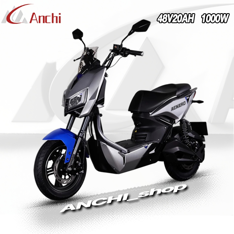 Anchi จักรยานไฟฟ้า รถสี่ล้อไฟฟ้า รถจักรยานยนต์ไฟฟ้า 60V20A 800W สมาร์ทปลดล็อคพลังงาน ไฟสีสันสดใส