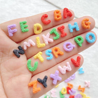 50ชิ้นน่ารักมินิ26ตัวอักษร-รูปปั้นหลังแบนสําหรับเล็บ,สมุดภาพ,ตกแต่งงานแต่งงาน,เครื่องประดับทํา,อุปกรณ์งานฝีมือ