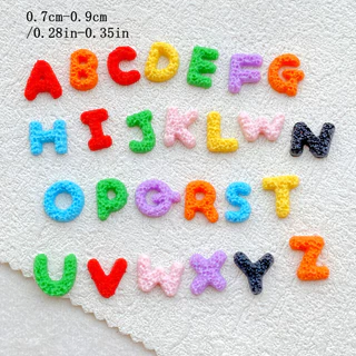 50ชิ้นน่ารักมินิ26ตัวอักษร-รูปปั้นหลังแบนสําหรับเล็บ,สมุดภาพ,ตกแต่งงานแต่งงาน,เครื่องประดับทํา,อุปกรณ์งานฝีมือ