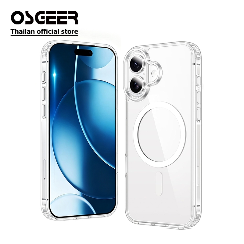 OSGEER HD Hard Casing เคสโทรศัพท์สําหรับ iPhone 11 12 13 14 15 16 16e 17 Air Pro Max Plus เคสกันกระแทก ip 17promax 13promax
