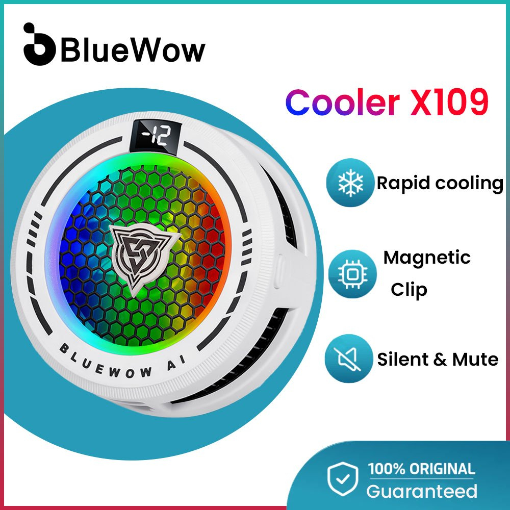 BlueWow X109 Pro/X110 Ultra/X200/X119 AI โทรศัพท์มือถือ Cooler หม้อน้ําสําหรับเล่นเกมพัดลมระบายความร