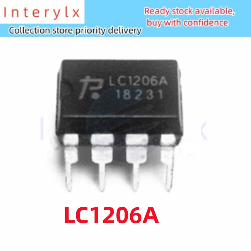 5-10 ชิ้น/ล็อตใหม่เอี่ยม LC1206A LC1206 LCD Power Management ชิป In-Line DIP-7