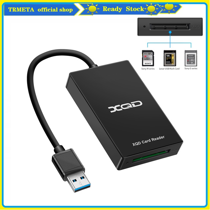 TRMETA USB 3.0 XQD การ์ดหน่วยความจํา Reader Transfer Sony M/G Series สําหรับ Windows/Mac OS คอมพิวเต