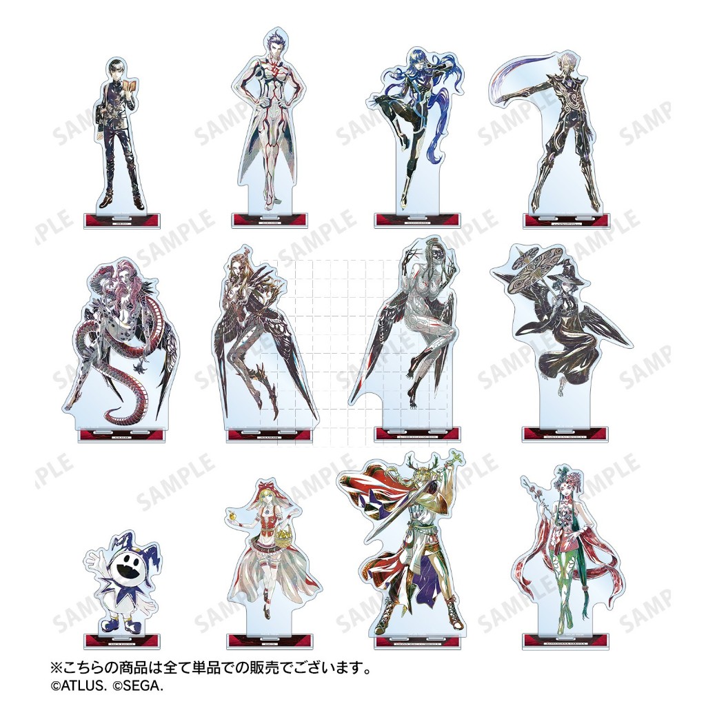 Shin Megami Tensei SMT Ani-Art อะคริลิครูปขาตั้ง - Protagonist Nahobino Aogami(Fan Made Merch)