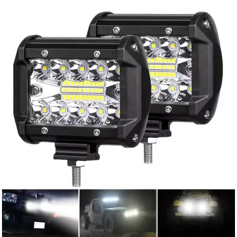 60W กันน้ํา LED ทํางาน Light Bar - Spot Flood Combo Beam สําหรับ Offroad รถบรรทุก SUV ATV หมอกโคมไฟ