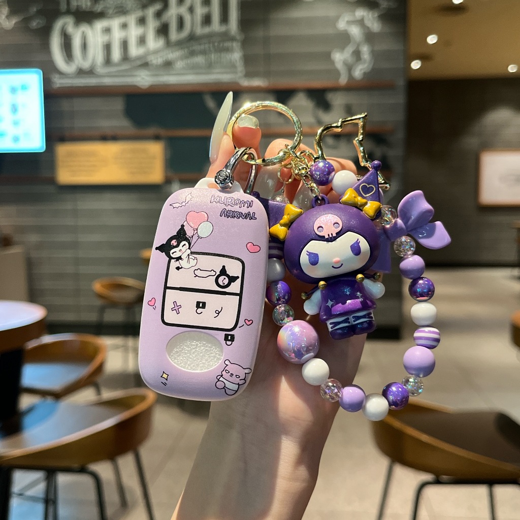 Perodua Kuromi Sanrio TPU Remote ฝาครอบกุญแจรถ Fit สําหรับ Toyota Vios 2025 Yaris Ativ Avanza Veloz Raize 2025 Yaris / Corolla / Levin / Highlander รถ Toyota Keyless Auto กรณี Accessorie - รูปที่ 2