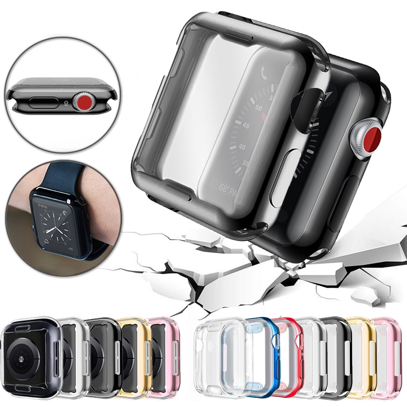เคส TPU สำหรับ For Apple Watch Ultra 3 2 49 มม. 46 มม. 45 มม. 41 มม. 42 มม. 40 มม. เคสซิลิโคน TPU ป้องกันเต็มรูปแบบสำหรับ for iWatch Series 11 10 9 8 7 6 5 4 SE 3 2 1