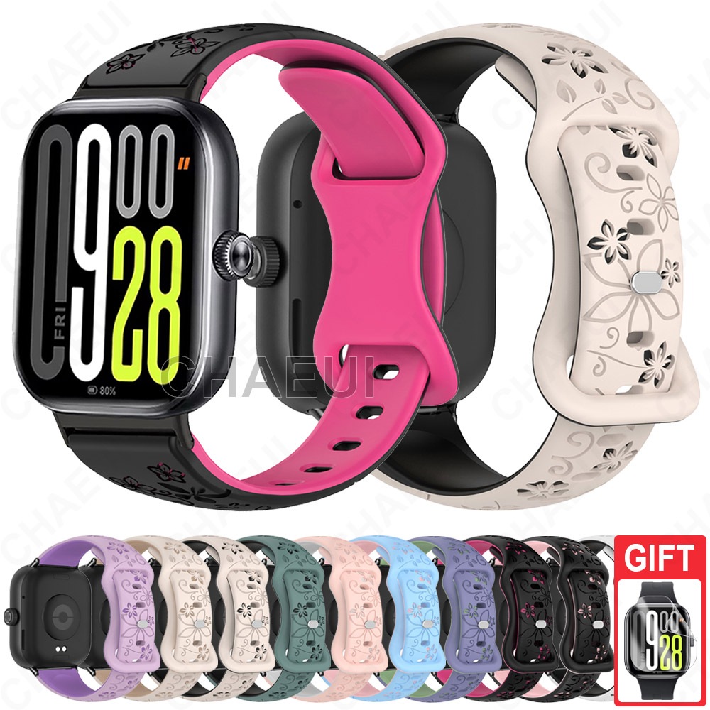 สร้อยข้อมือซิลิโคนสายรัดบางคู่สีอุปกรณ์เสริมสําหรับ Redmi Watch 6 Active Lite 5 4 3