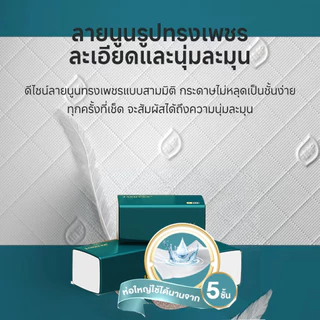 JASMEEN (1ลังมี 20) กระดาษทิชชู่ กระดาษชำระ กระดาษทิชชู่เช็ดหน้า ทิชชู่เช็ดมือ 1ห่อ420แผ่น 5ชั้นหนา A167