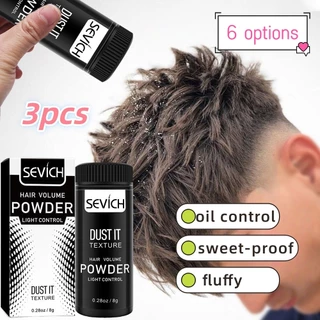 3pcs8g Refreshing Fluffy Hair Volume Powder Unisex จัดแต่งทรงผม Fluffy Refreshing และ Oil Control Matte