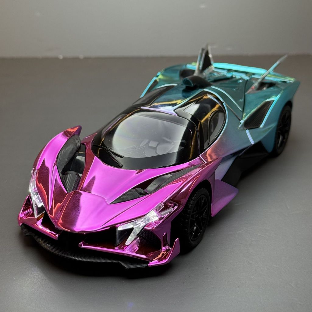 DL 1:24 Apollo EVO Sun Godรถรุ่นโลหะของเล่นรถDiecastรถสําหรับชายเด็กจําลองเสียงLight Effectของขวัญงานอดิเรกคอลเลกชัน