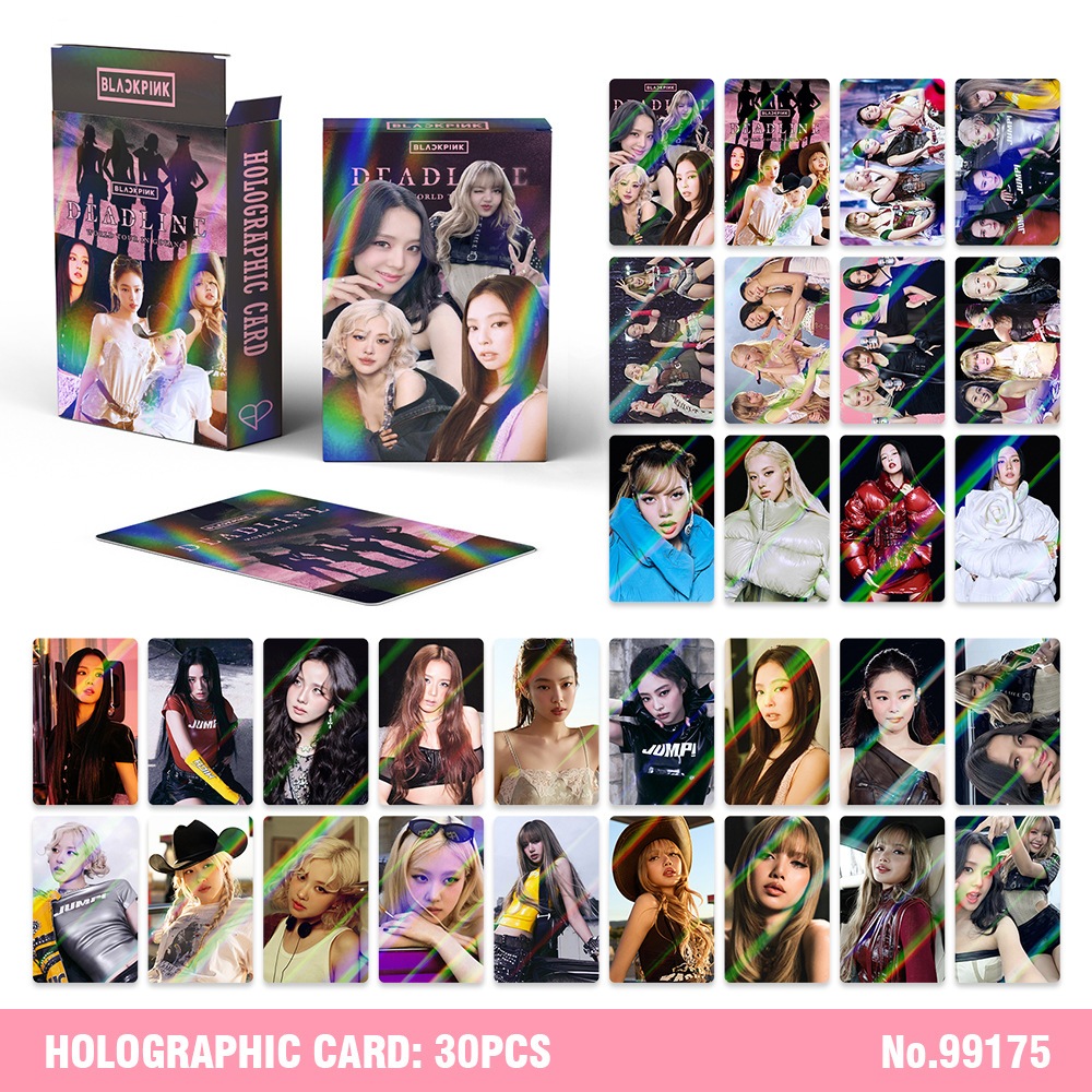 30pcs BP JISOO AMORTAGE Mini ALBUM เลเซอร์โฮโลแกรม Lomo การ์ด BORN สีชมพู JENNIE Ruby HOLOGRAPHIC Photocards LISA Alter Ego ROSE rosie Solo โปสการ์ด SX