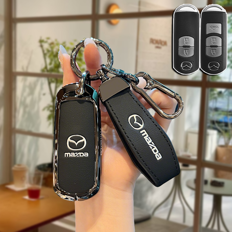 Mazda เคสกุญแจรีโมทรถยนต์ สําหรับ Mazda 2 Mazda 3 Mazda 4 6 CX3 CX4 CX5 CX9 ของแต่งรถยนต์ พวงกุญแจ