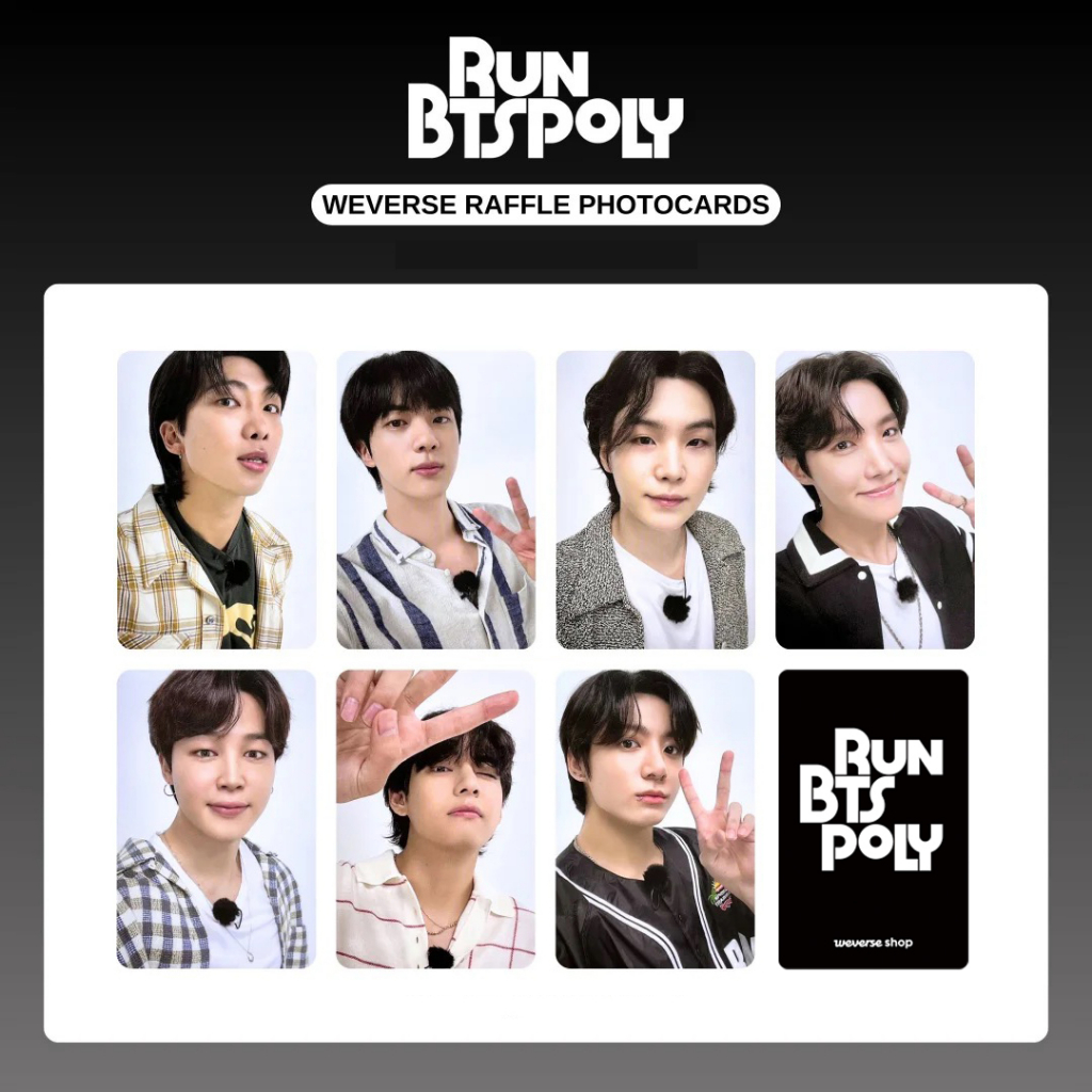 7-8 ชิ้น/เซ็ต Weverse Raffle Photocards Young Forever WINGS WORLD OST การ์ด Love Yourself Butter MAP