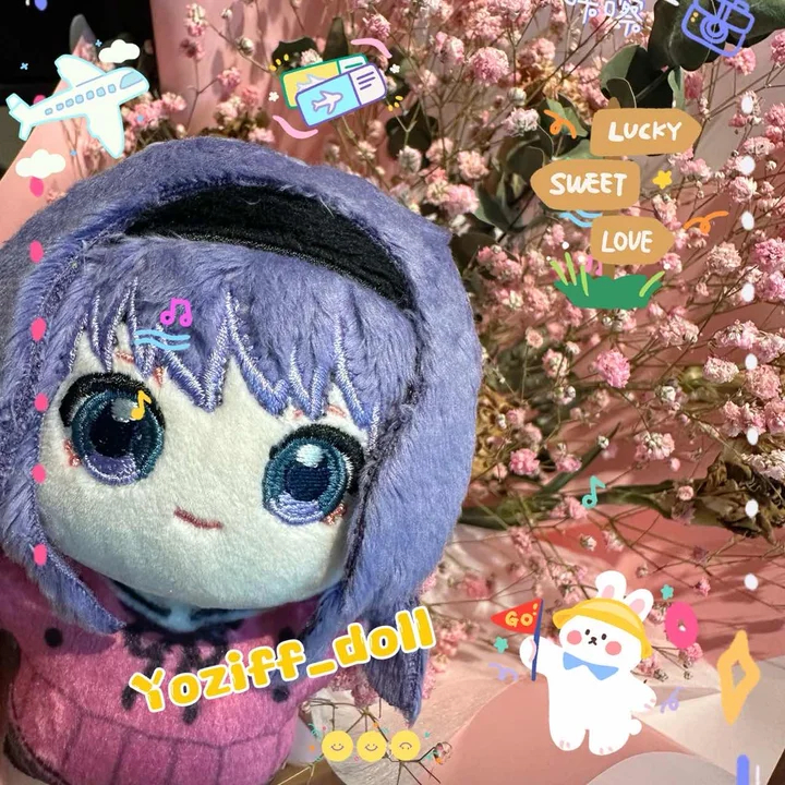 The Fragrant Flower Blooms with Dignity ดอกไม้หอมบานพร้อมเต้นรําคอสเพลย์ Waguri Kaoruko Rintaro Tsumugi Cotton Plush ตุ๊กตาการ์ตูนรูปฮาโลวีน - รูปที่ 3