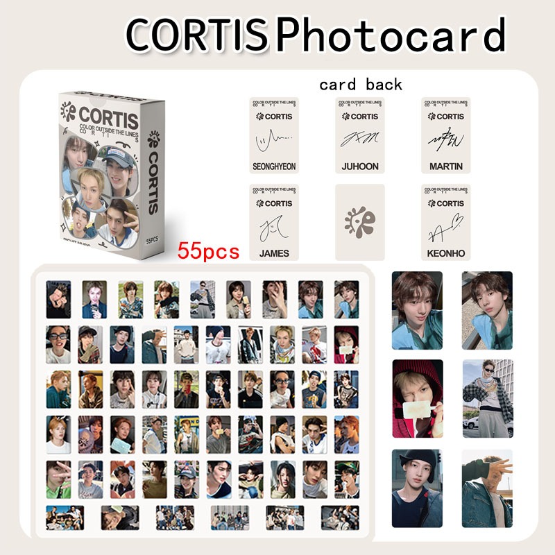55 ชิ้น CORTIS Photocard What You Want CORTIS อัลบั้มแฟลช Lomocard