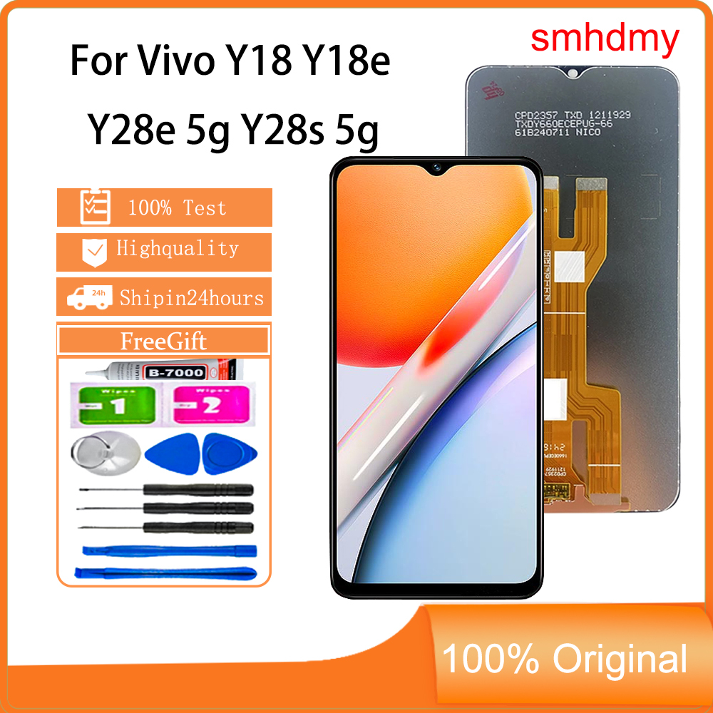 Smhdmy สําหรับ Vivo Y27 4G Y27 5G Y27S Y28 4G Y38 5G Y28s 5g Y29 4G Y39 5G จอแสดงผล LCD หน้าจอสัมผัสเปลี่ยน