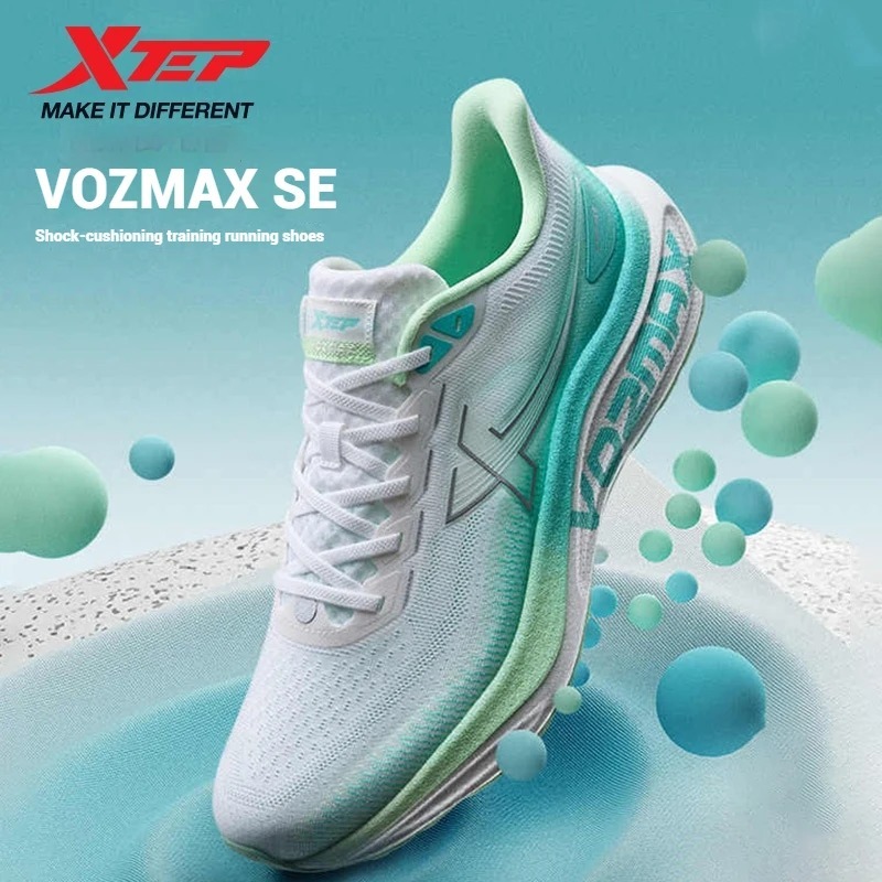XTEP VO2MAX SE รองเท้าวิ่งผู้ชาย  สําหรับผู้หญิง 2025 ฤดูร้อนตาข่ายระบายอากาศน้ําหนักเบาดูดซับแรงกระ
