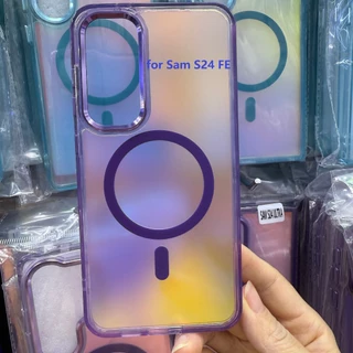 SAMSUNG สําหรับSAMSUNG A05 A05S A15 A13 A14 A24/25 A34 A35 A53 A54 A55 A16 A06 A26 A36 A56 S23 24 25 ultra Bright Shadow Chameleonแม่เหล็กโทรศัพท์Anti-Fallป้องกันกรณี