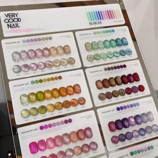 【พร้อมส่ง】 BUBGIR X VERY GOOD 60 สี สีเจลแคทอายเนื้อซาติน สีเจลแคทอาย 60 ลูกแก้ว ฟรีชาร์ท Cat eye 60 สี