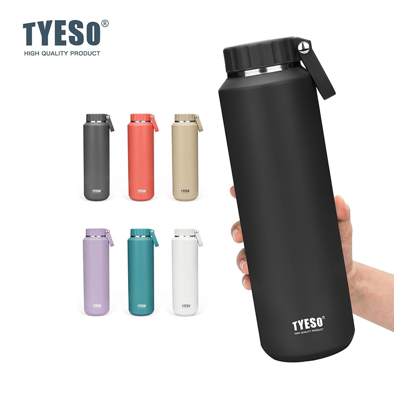 Tyeso TS-8755C/8756C 500ml/710ml ขวดฉนวนสุญญากาศเก็บความเย็นและร้อนพร้อมที่จับ