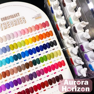 【พร้อมส่งในกรุงเทพฯ】58สี ฟรีชาร์ตสี เบส ท๊อป สีเจล15ml. Sansu 3.0 รุ่น MACARON สีเจลฝาโบว์