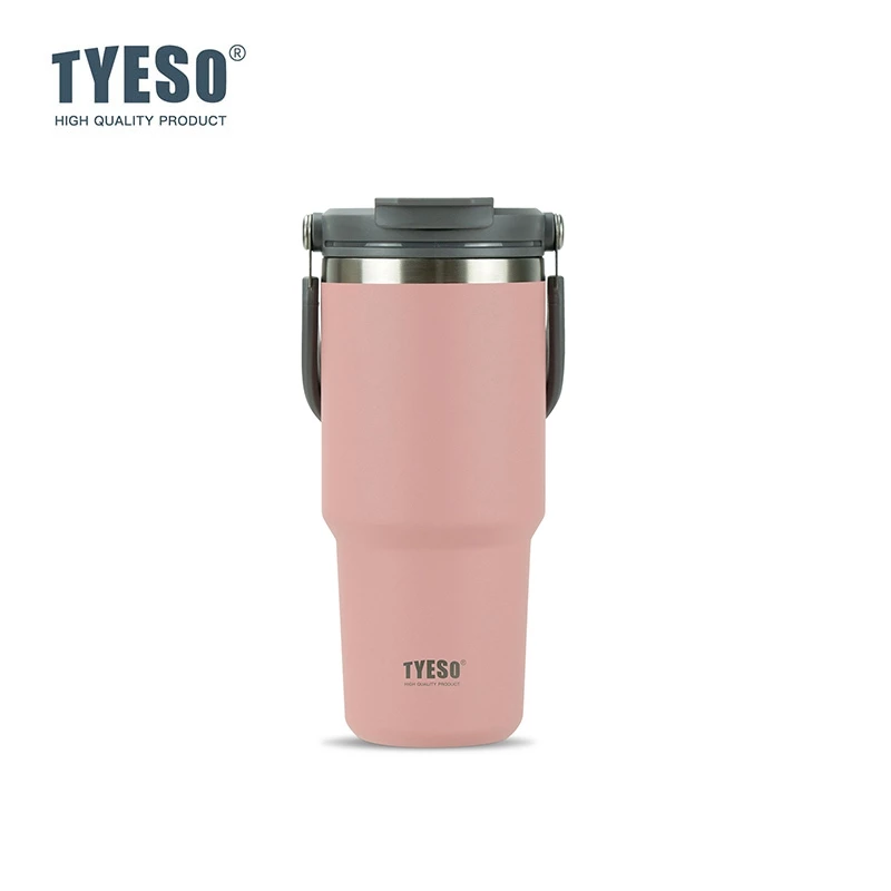 TYESO TS-8826 TS-8827 TS-8828 600 มล. 750 มล. 900 มล. แก้วน้ําสูญญากาศ เก็บความเย็น และร้อน อเนกประสงค์ พร้อมหลอดดูด