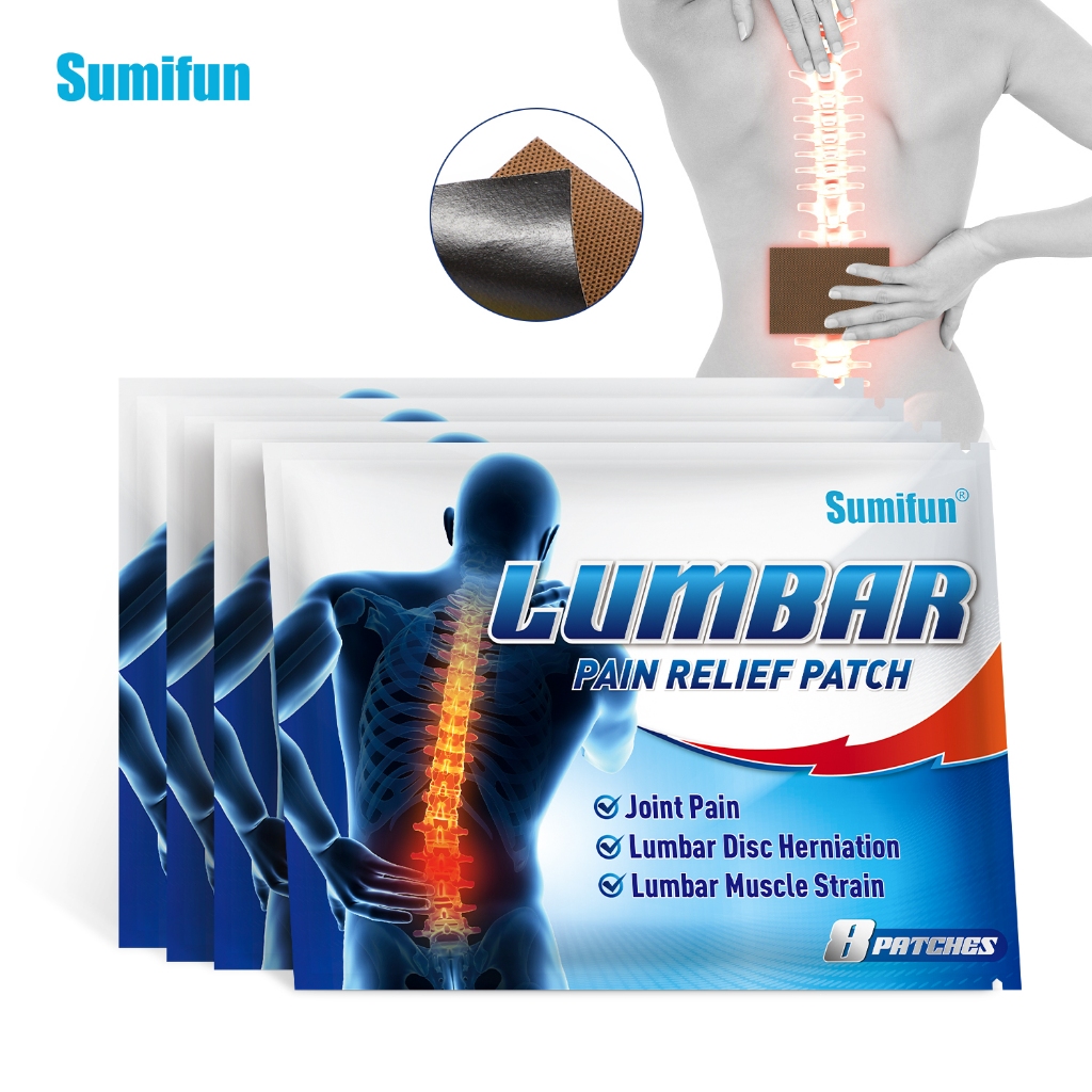 8 ชิ้น Sumifun Lumbar Joint Relief Patch Ease คอกลับกระดูกสันหลัง Ache สติกเกอร์ Health Care